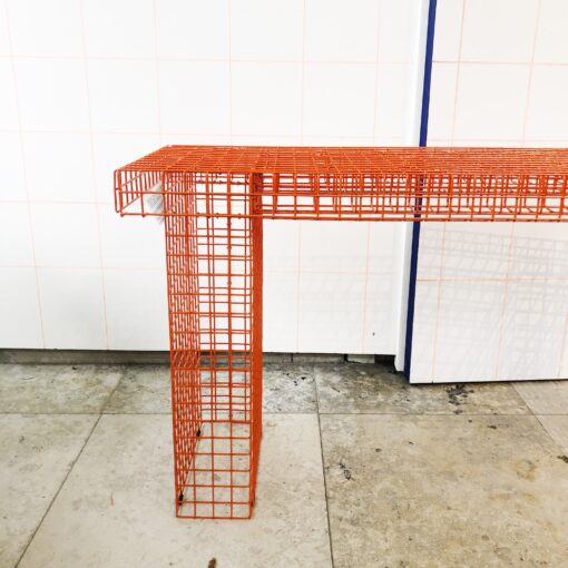 WIRE BENCH ORANJE - 4