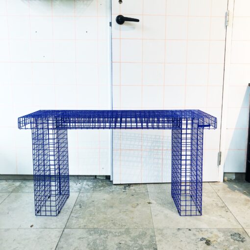 WIRE BENCH ULTRAMARINE BLUE - 3