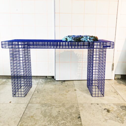 WIRE BENCH ULTRAMARINE BLUE - 1