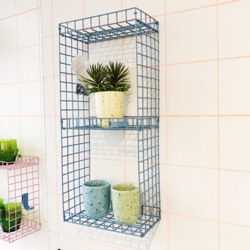 GRIDS SHELF SMALL LIGHT BLUE - 1